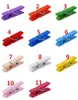 100pcs / lot Mini Clips en bois de printemps Pinces à linge en bois coloré Artisanat Pegs Hanging Vêtements Papier Photo Papier Peg Pin DIY clips 12bag T1I974