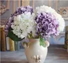 Artificial Hydrangea Flower 47cm Fake Silk Single Real Touch Hydrangeas for Wedding Centerpieces Home Party Decorative Flowers