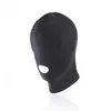 Masque noir en cuir en cuir PU sexy 4 tyles casque respirant fétiche bdsm adulte pour fête2514824