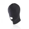 Sexy PU Leather Latex Hood Black Mask 4 tyles Breathable Headpiece Fetish BDSM Adult for party2202217