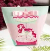 Unicorn Wedding Favoris Porte-Candy Box Card Boîte Baby Douche Douche Favor