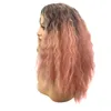 New Arrival Medium Length Loose Body Wave Lace Front Wig Colorful Mermaid Rainbow Hair Anime Cosplay Party Lace Front Wigs