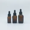 10ml 20ml 30mlアンバーエッセンシャルオイルボトル、試薬アイドロッパーガラスアロマテラピーリキッドピペットボトル詰め替え可能100ピース