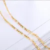 10 Stück Gold 2MM Größe Figaro Halskette 16-30 Zoll Mode Frau Schmuck Frau Einfacher Pullover Kettenschmuck Fabrikpreis kann angepasst werden