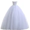 Beaded Tulle Ball Gown Wedding Dress 2020 White Ivory Floor Length Bridal Gowns New Bride Dresses Vestidos De Novia Sweetheart/off Shoulder