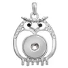 Creux Cercle DIY Métal Snap Pendentif Collier sans Chaîne Match 18mm Snap Bouton Femmes Noosa Bijoux Mix style