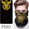 Accesorios de disfraces Mujeres Hombres Unisex Máscara de calavera Bufanda de media cara para ropa de fiesta de Halloween