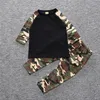 Newborn Baby Boys Clothing Sets Toddler Outfits Top Pants Army Green Casual Kids Clothes Sets8952772