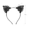 2PC Sexy Spitze Katze Ohren Stirnband Kostüm Hochzeit Party X'mas Halloween Haar Hoop