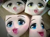 Kvinnlig tjej halvhuvud kigurumi mask med BJD Eyes Cartoon Cosplay japansk anime roll lolita mask249k