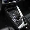 Carbon Fiber Sticker Car Control Gear Shift Box Panel Water Cup Holder Frame Cover Trim Accessories For Audi A4 A5 b9 S5 2017 2020 Car-Stling