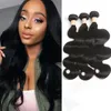 30-40inch Body Wave Peruvian 100% Human Hair Weaves Ruyibeauty Natural Color Remy Hair Products Double Wefts