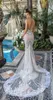 Berta 2020 Abiti da sposa Treno staccabile Sweetheart Senza maniche Sirena Abiti da sposa Abito da sposa con applicazioni in pizzo su misura