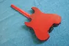 Free Shipping red 4 strings NO Head Electric Bass headless Wholesale guitars