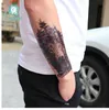 Rocooart stor tatuering klistermärke varg i träd falska tatuering taty henna tatouage kroppskonst tillfällig tatuering klistermärken för kvinnliga armar