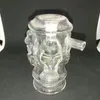 Dört kemik ve kemik su şişeleri toptan cam bongs yağ yakıcı cam su boruları sigara kuleleri