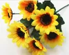 Wedding background sunflower decoration prop simulation flower 7 small sunflower sunflower226p