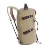 Backpack Travel Climbing Women Sport Canvas Barrel Large Capacity Belt Crossbody Bags Outdoor 5colors