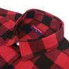 Dioufond Winter Red Plaid Shirt Women Flannel Blouse Cotton Blue Warm Ladies Top Long Sleeve Female Clothes Plus Size 5XL 2018