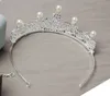 Gioielli da sposa di perle di lusso con corona di diamanti, collana e orecchini Accessori da sposa Set di gioielli da sposa Gioielli di moda Vendita calda