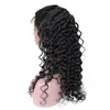 Brasiliansk djupvåg mänskliga hår peruk 13x4 pre plockade 360 ​​spets frontala peruker med babyhår lockigt full naturlig front peruk för svarta kvinnor 150% densitet div2