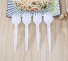 5000pcs / lot Plastic Scoop Folding Fork Lepel Meten Lepel Ice Cream Fork Scoop SN071