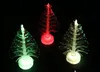 12cm Kids Toys 2018 Newest Originality Christmas Trees Colorful Luminous Christmas Trees LED Fiber Trees Can Be Fixed Toys Gifts DHL Freely