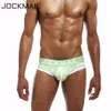 JOCKMAIL marque Sexy hommes sous-vêtements slips Bikini taille basse mode imprimé hommes sous-vêtements troncs sous-vêtements gai WJ homme slips Cotton276m