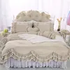 Korean Rüschen Bettwäsche-Set Twin Queen-King Size 4/6/8 Stück Bettwäsche aus 100% Baumwolle Marke Bettbezug-Set