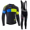 ORBEA Team Maglia da ciclismo da uomo Set Primavera / Autunno Camicia a maniche lunghe Pantaloni con bretelle Kit mtb Abiti da bici Uniforme da bicicletta da corsa Tuta sportiva da esterno Ropa Ciclismo Y23022403