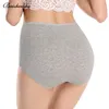 Baizhenzhu combination of cotton ladies underwear soft and comfortable high waist panties women plus size