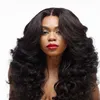 Synthetic Wigs Fashion Wavy Style Hair Black Brazilian Body Wave Heat Resistant Women None Lace wig FZP89
