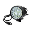 34000 Lumens Bike Light Bike Reflektor Wodoodporne reflektor roweru górskiego z Cree 15 LED T6 3 Tryby lekkie dla górskich dzieci 286Q