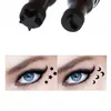 Music Flower Black Liquid Eyeliner + Tatto Seal Stamp 2 in 1 Waterproof Eye Liner Pencil Highlighter maquiagem