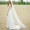 Enkelt ett lager 3m tyll bröllopslöjor Vita elfenben brudslöjor långa brudtillbehör billiga Veil8165483