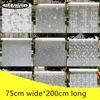 75cm wide*200cm self-adhesive Decorative film frosted Glass stickers sliding door bathroom toilet translucent opaque window film