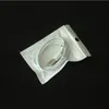 Najlepsza Jakość 6C Clear + White Pearl Plastikowy Poly Oppping Zipper Zip Lock Pakiety Biżuteria Food PCV Plastikowa torba Różne Dostępne