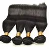 Extensions de cheveux indiens vierges 4 ou 5 paquets de vague de corps Extensions de cheveux humains droits 3 paquets doubles trames 8-30 pouces couleur naturelle