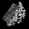 Feis todo elegante estrela do mar pérola diamante frisado decoração de cabelo pinos jóias de cristal noiva acessório de casamento ornament8581851