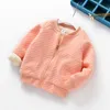 Kinder Jungen Mädchen Warme Jacke Baby Dicken Mantel Plus Samt Winter Baumwolle Baseball Jacke Kinder Outwear Kleidung