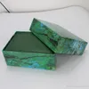 Nieuwe horlogebox Heren Women Watch Boxes Inner Outer Womans kijkt dozen Men PolsWatch Green Box Booklet Card254O