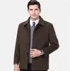 Weight 100 Kg Men Wear Winter Woolen coat Cotton Wool Fashion Pure Color Casual Business Short Jacket Cashmere Male business Clothing
