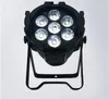 8 pieces 7pcs 18W RGBWAUV 6in1 LED par light led par can light rgbwauv decoration LED Stage Lights