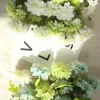 6 pcs / lote flor de seda buquê de casamento rosas de dálias flores artificiais cair vívido folha falsa casamento flor de casamento Bouquets Casa