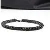 UWIN 8inch Hip hop Men Bracelet Silver/Gold Iced Out 1 Row Rhinestones Chain Bling Crystal Bracelet Women 20cm Drop Shipping