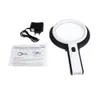Portable 10 LED Light Magnifier Magnifying Glass with Light Lens Table Desktype Lamp Handheld Foldable Loupe 2 x 120mm 5x 28mm9497049