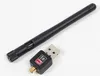 150Mbps USB WiFi Wireless Adapter Network LAN-kort med 5DBI-antenn IEEE 802.11n / g / b 150m Mini-adaptrar 10st / lot