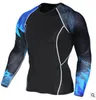 New Trend Long Sleeve Sport Shirt Men Running T-shirts Gym Sports Clothing Sport Top Mens Sportswear Rashgard With Plus Size