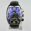 A Luxury Watch tourbillon automatic mechanical leather mens watches fashion hollow skeleton day date men designer watches wholesale mens gifts saat