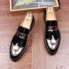 Men Leather Platform Shoes Casual Moccasins Mens Tassel Slip-On Loafers Breathable Driving Men Flats Shoes